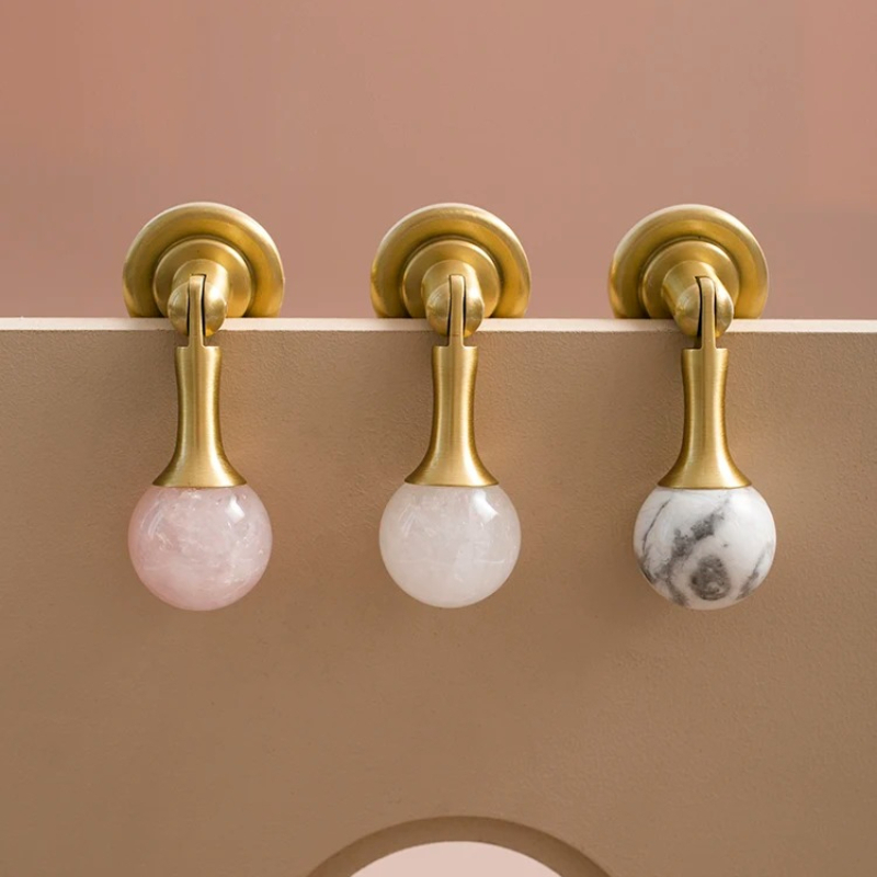 Witte Kristallen Bol + Messing - Furniture Hardware Drop Pulls recensie en prijs